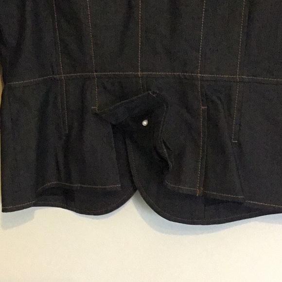 Ann Taylor LOFT dark Jean Jacket - Picture 6 of 7
